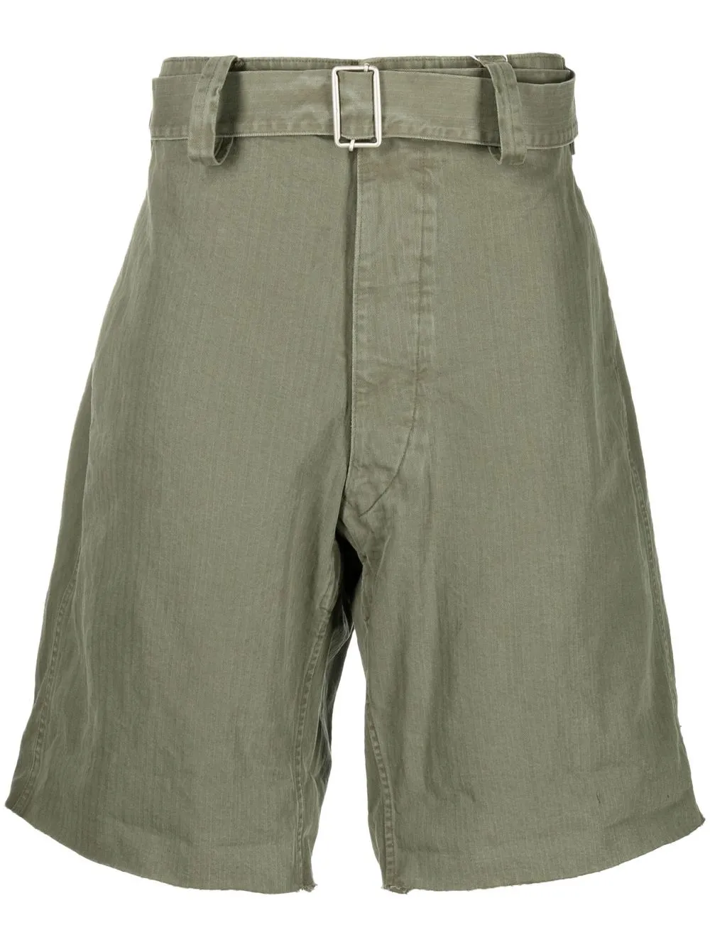 

Maison Margiela shorts con cinturón - Verde