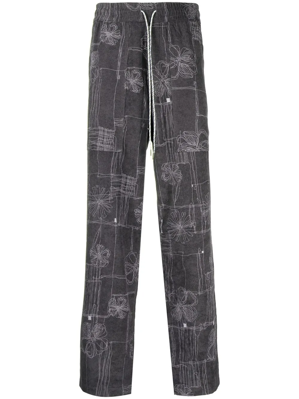 

Andersson Bell Brunoy embroidered trousers - Grey