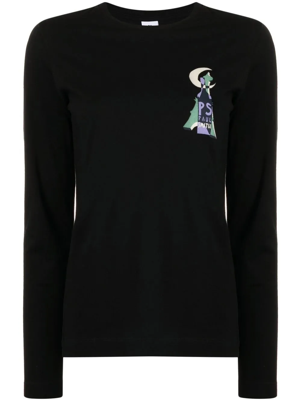 

PS Paul Smith logo-print long-sleeve T-shirt - Black