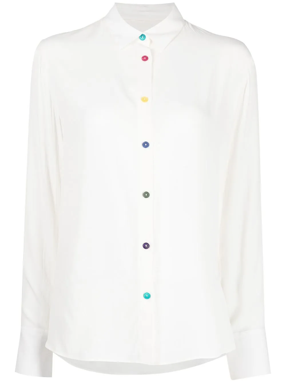 

PS Paul Smith camisa con botones multicolor - Blanco