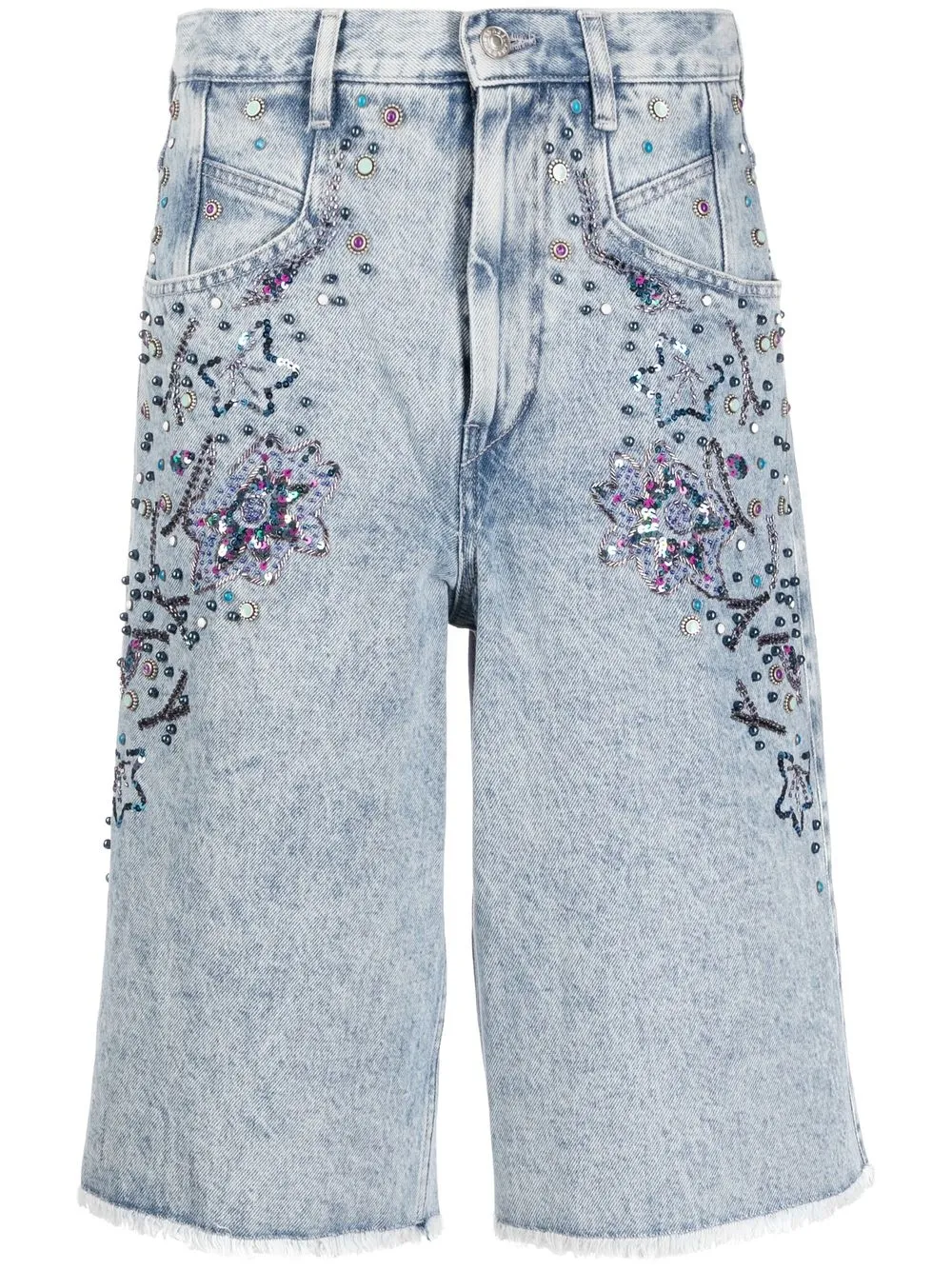 

Isabel Marant shorts de mezclilla - Azul