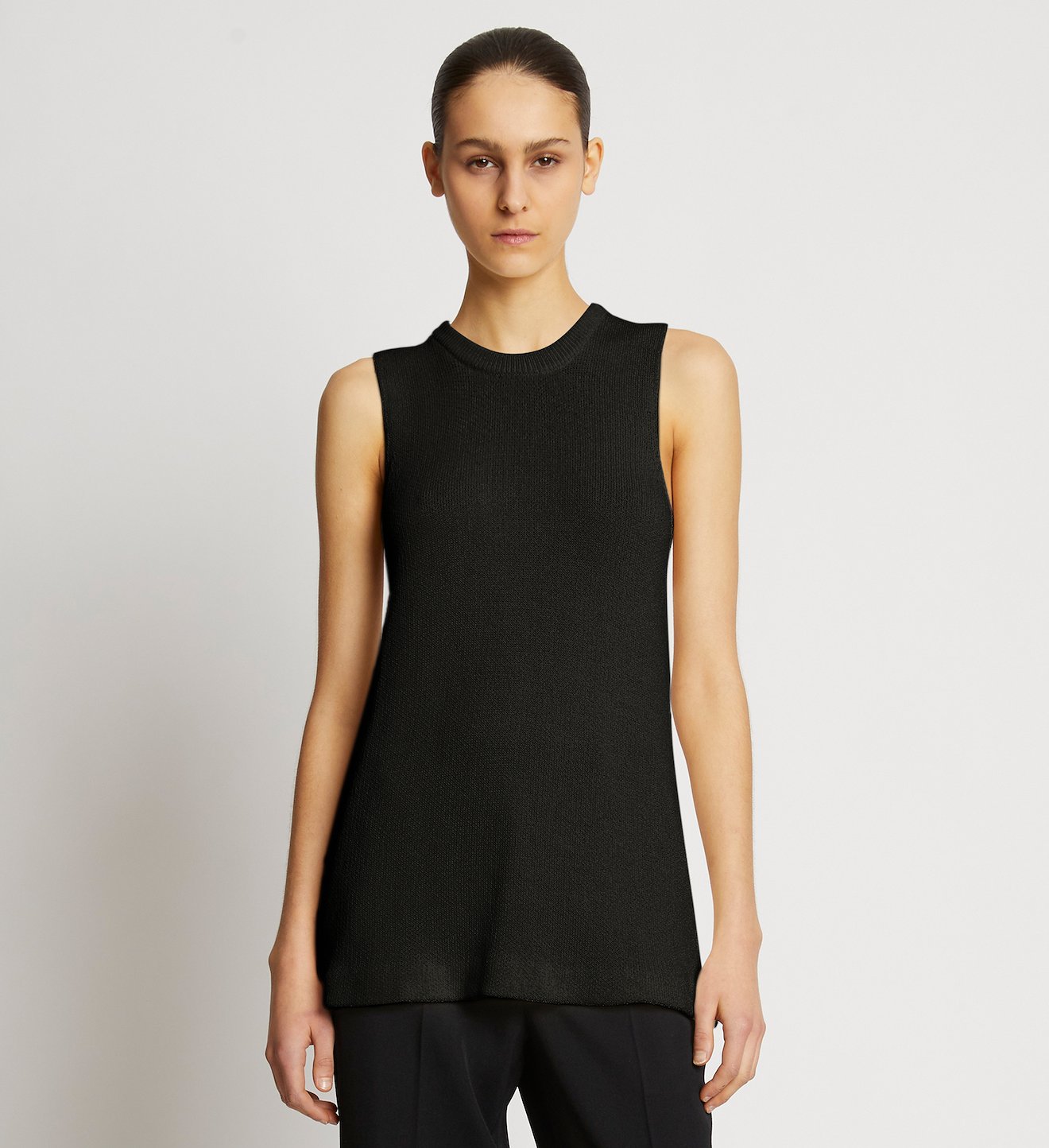 Criss Cross Crepe Knit Top