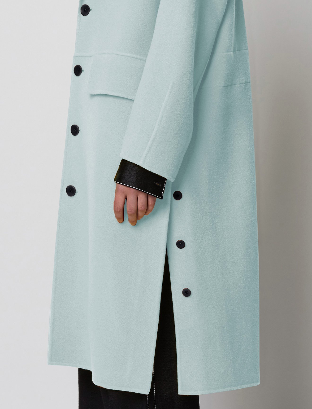 Wool Cashmere Double Face Coat #3