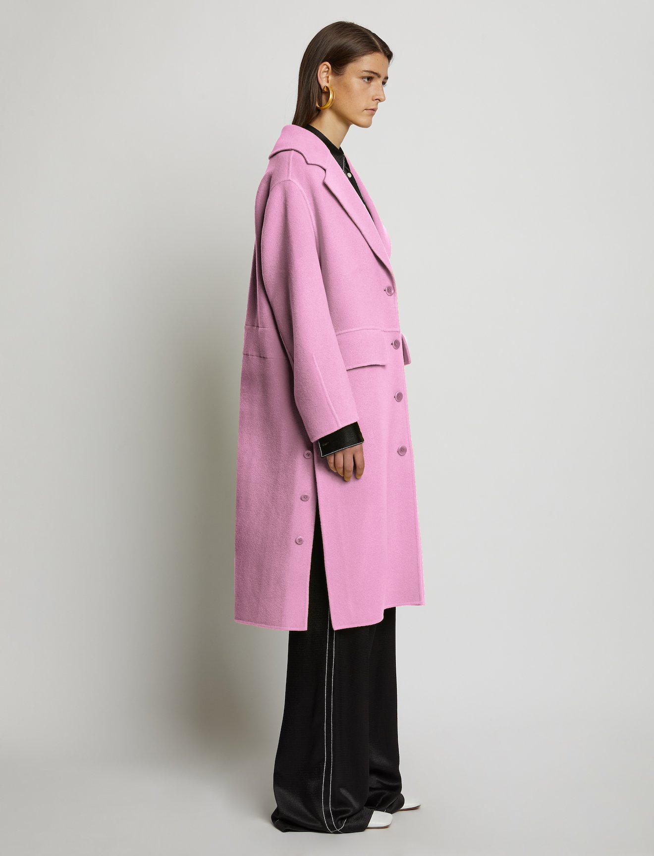 Wool Cashmere Double Face Coat #1