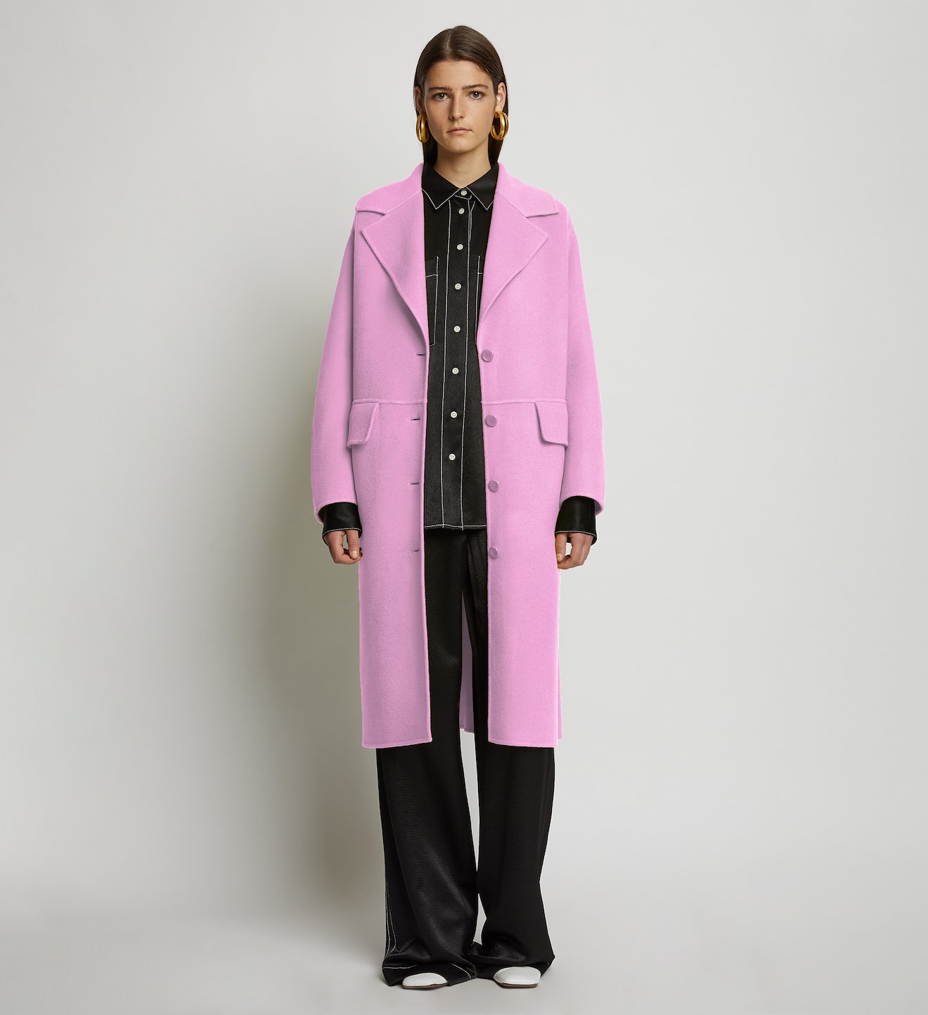 Wool Cashmere Double Face Coat