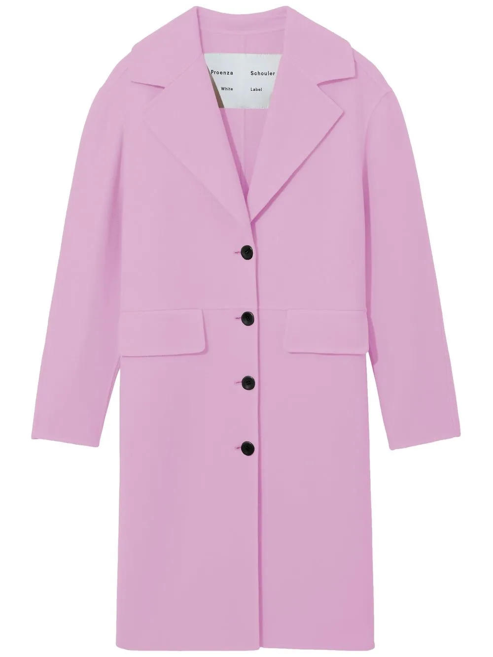 

Proenza Schouler White Label single-breasted wool-cashmere coat - Pink