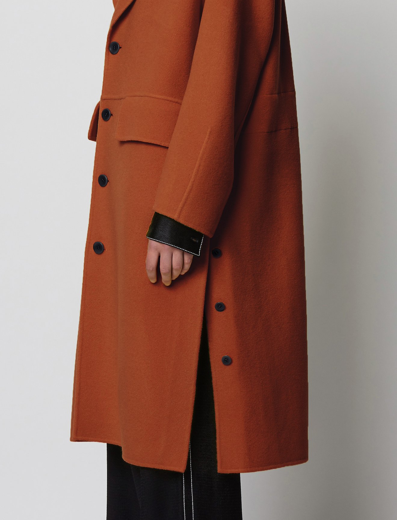 Wool Cashmere Double Face Coat #3