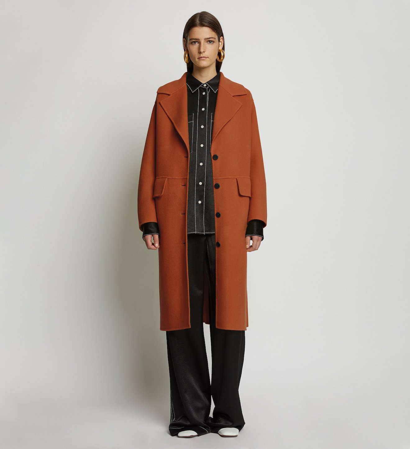 Wool Cashmere Double Face Coat
