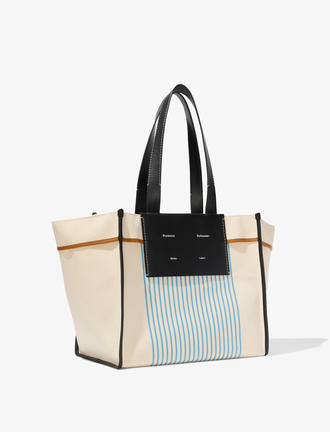 Large Morris Stripe Canvas Tote #1