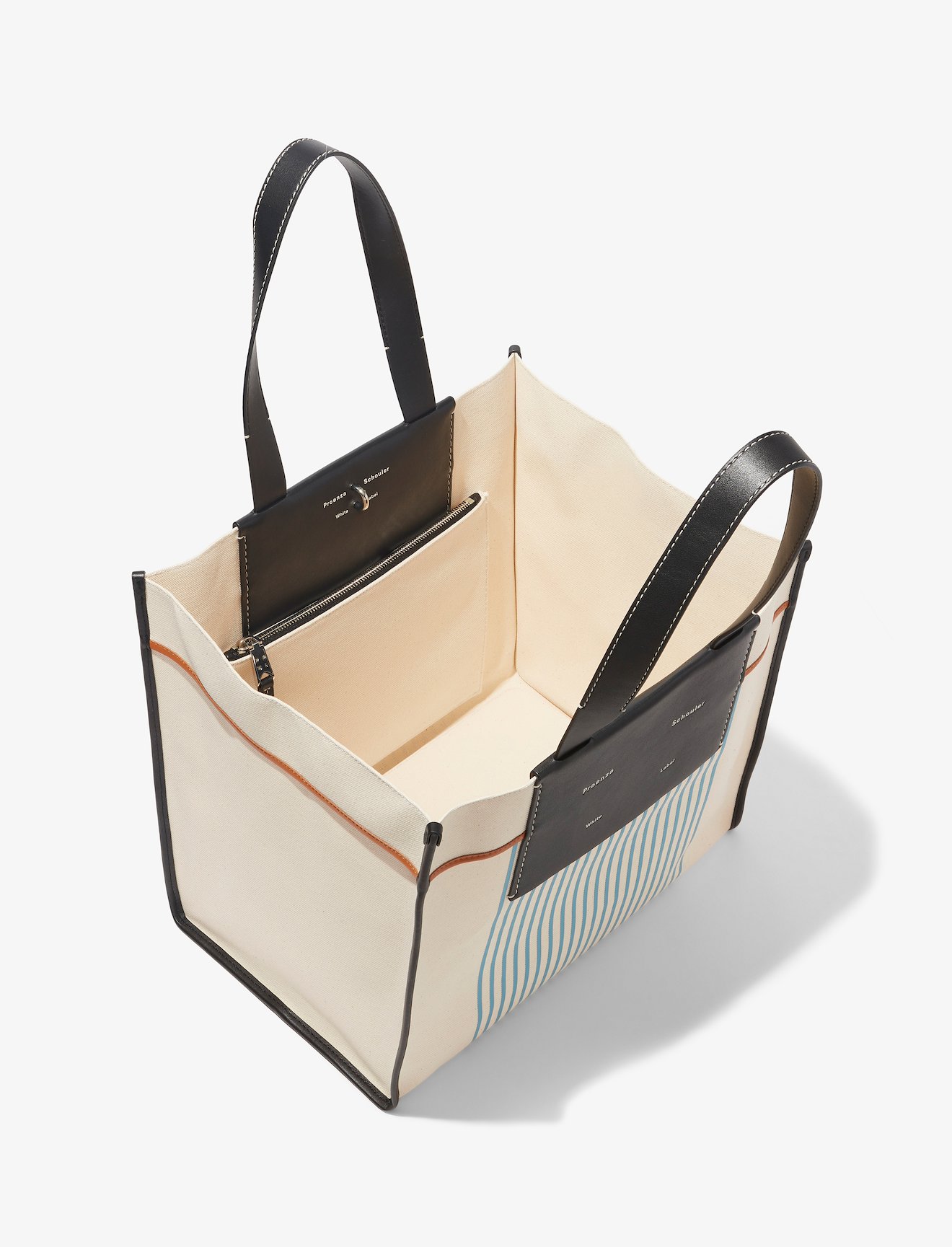 Large Morris Stripe Canvas Tote #3