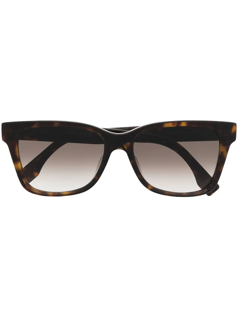 

Fendi Eyewear logo-embossed square-frame sunglasses - Brown