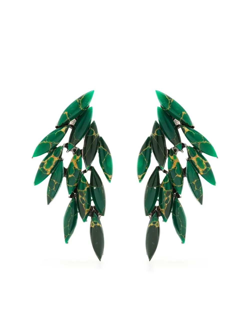 

Loulou aretes con forma de alas y aventurina de Loulou x Obsidian - Verde