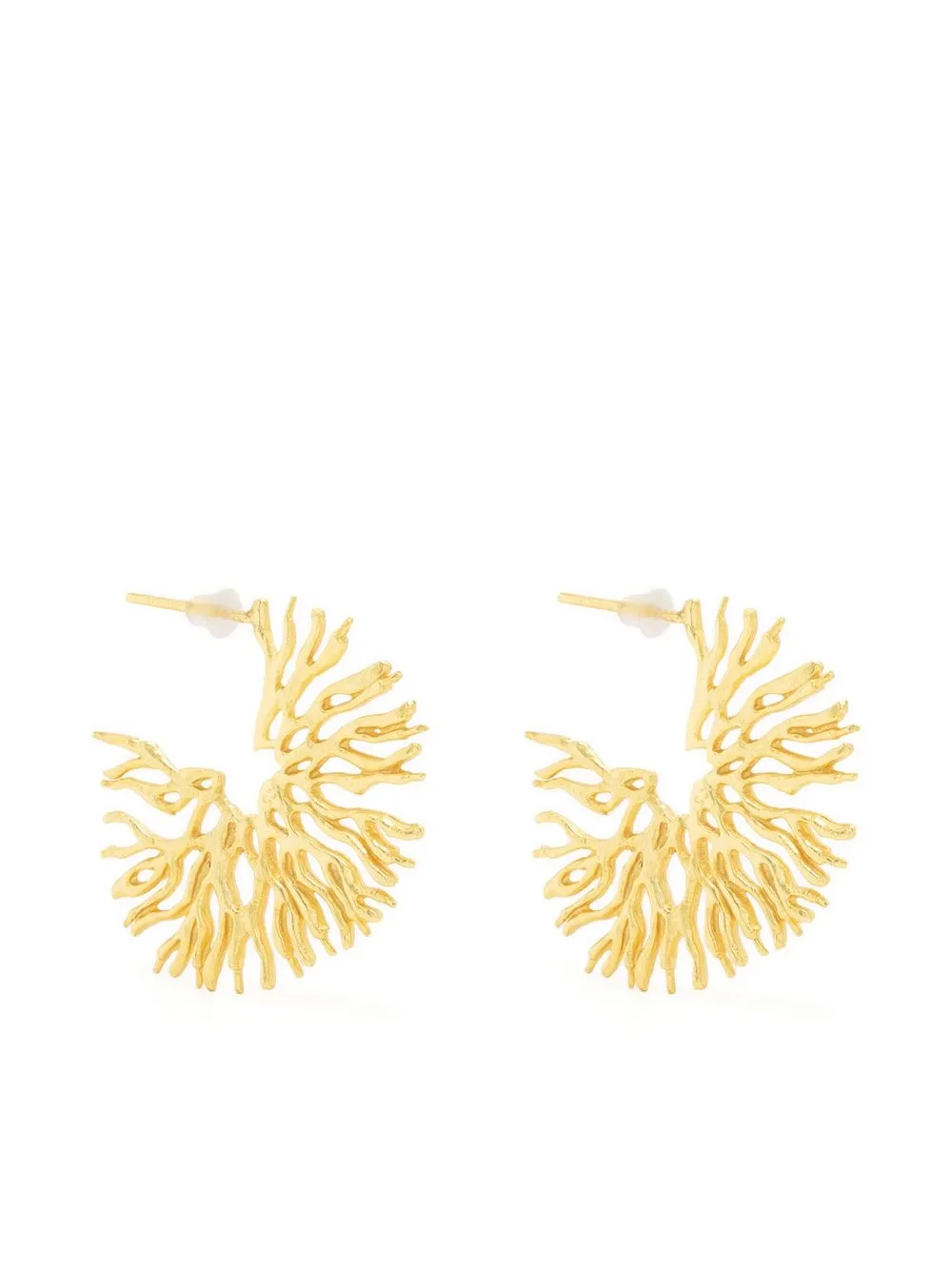 

Loulou aretes con forma de coral de Loulou x Obsidian - Dorado