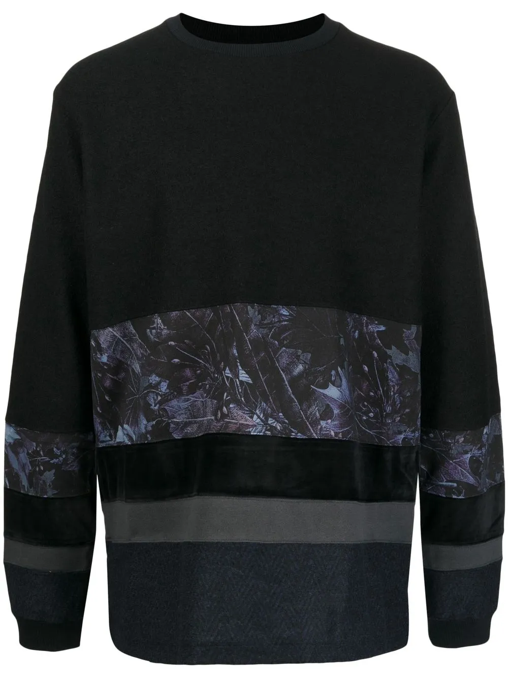 

White Mountaineering Contrasted Border sweatshirt - Black