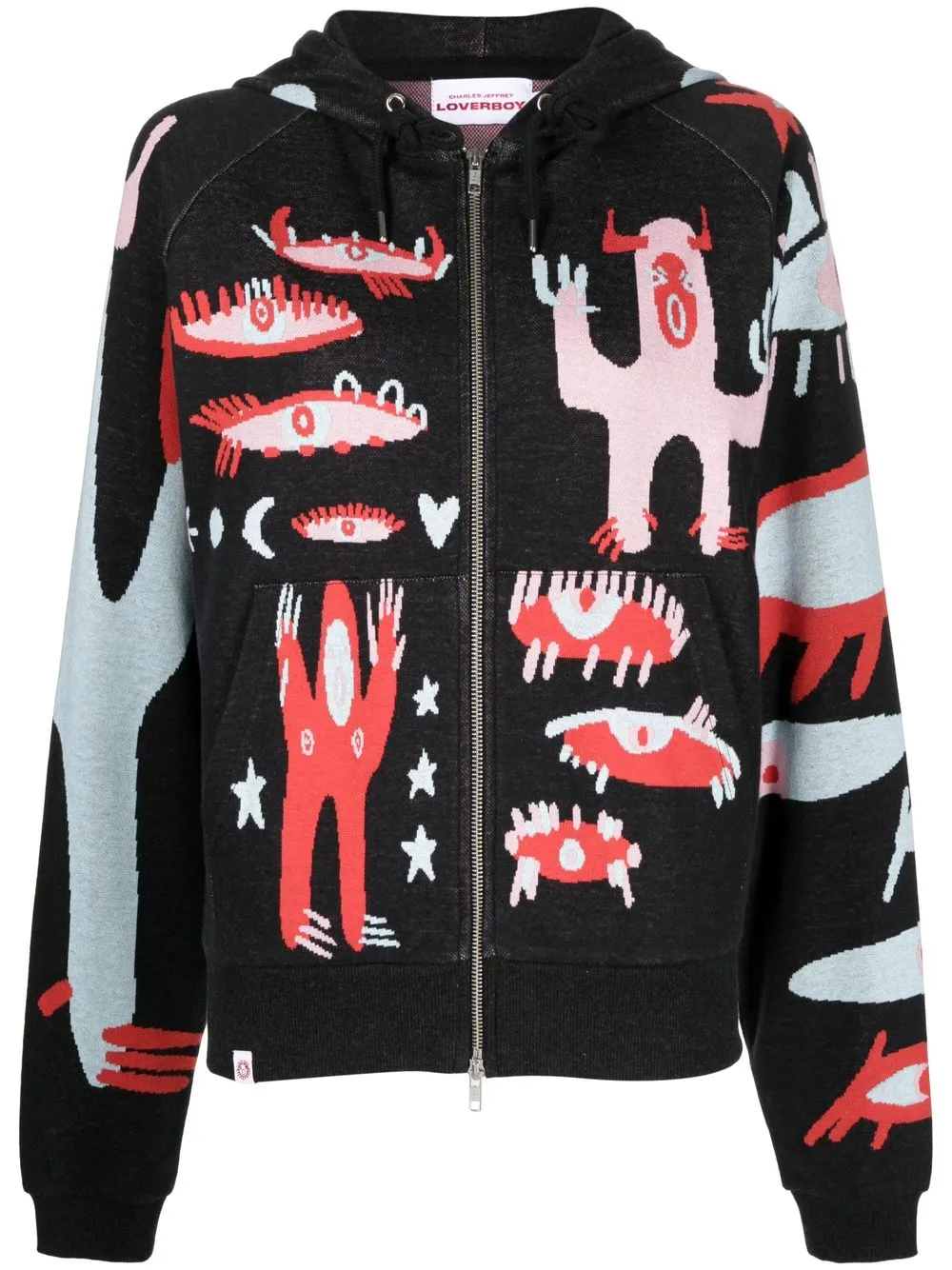 Charles Jeffrey Loverboy graphic-print zip-up Hoodie - Farfetch