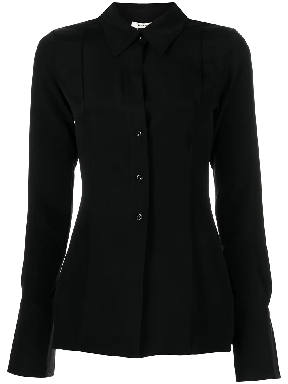 

Peter Do classic-collar fitted jacket - Black