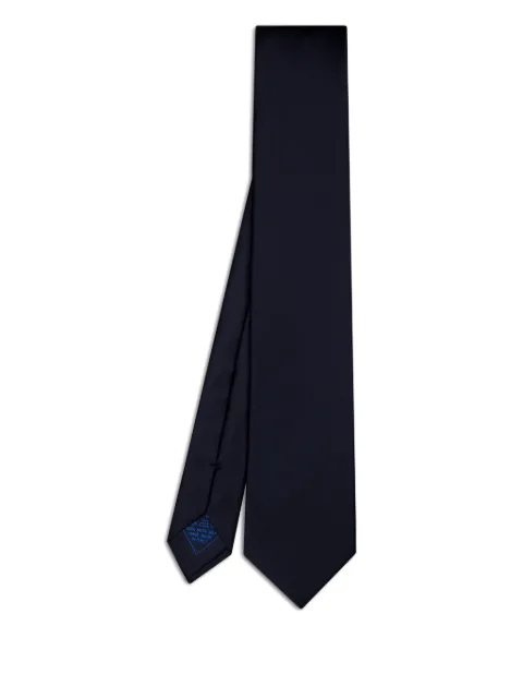 Brioni plain silk tie
