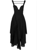 A.W.A.K.E. Mode ruffled-hem dress - Black