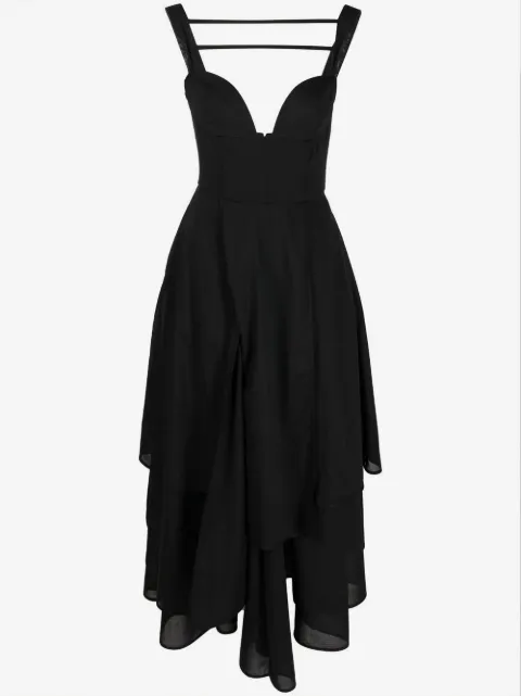 A.W.A.K.E. Mode ruffled-hem dress