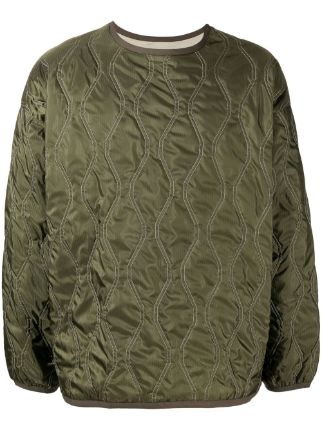 White Mountaineering Quilted crew-neck Sweatshirt - Farfetch