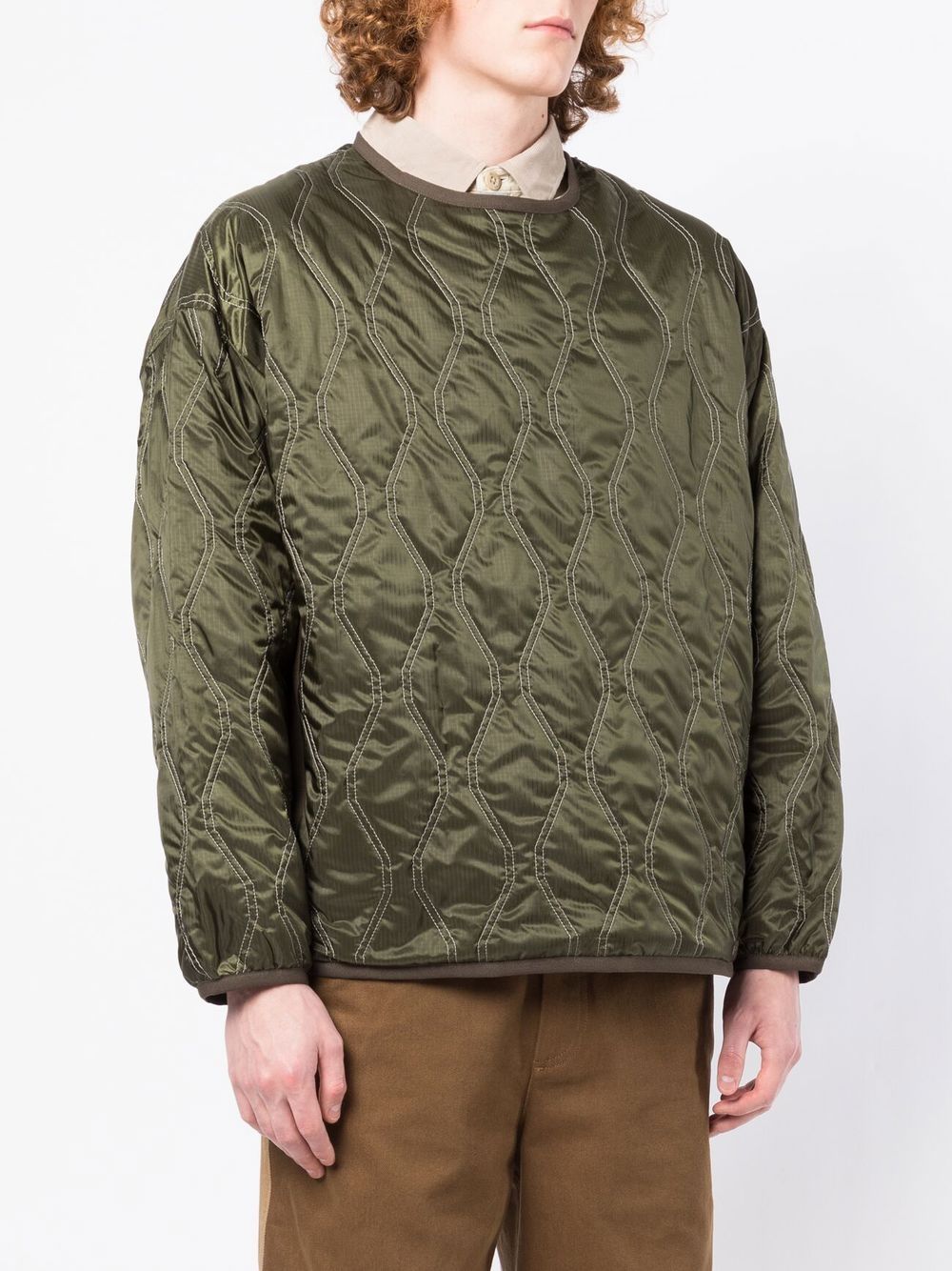 White Mountaineering Quilted crew-neck Sweatshirt - Farfetch