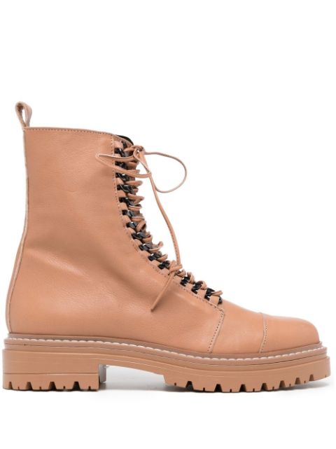 Carvela Sultry Chain lace-up boots