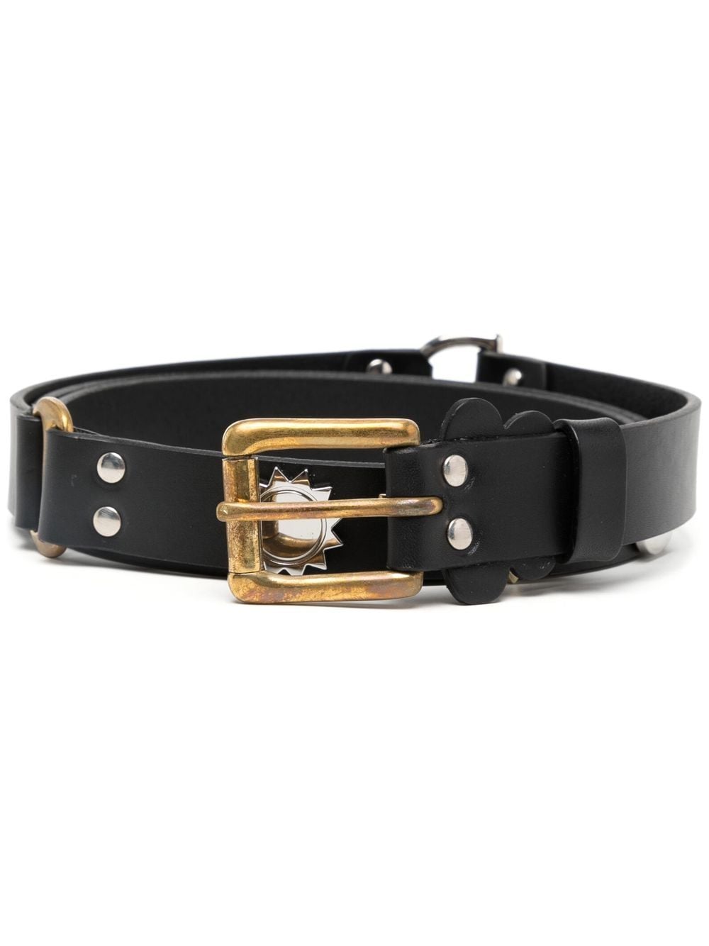 embellished leather belt