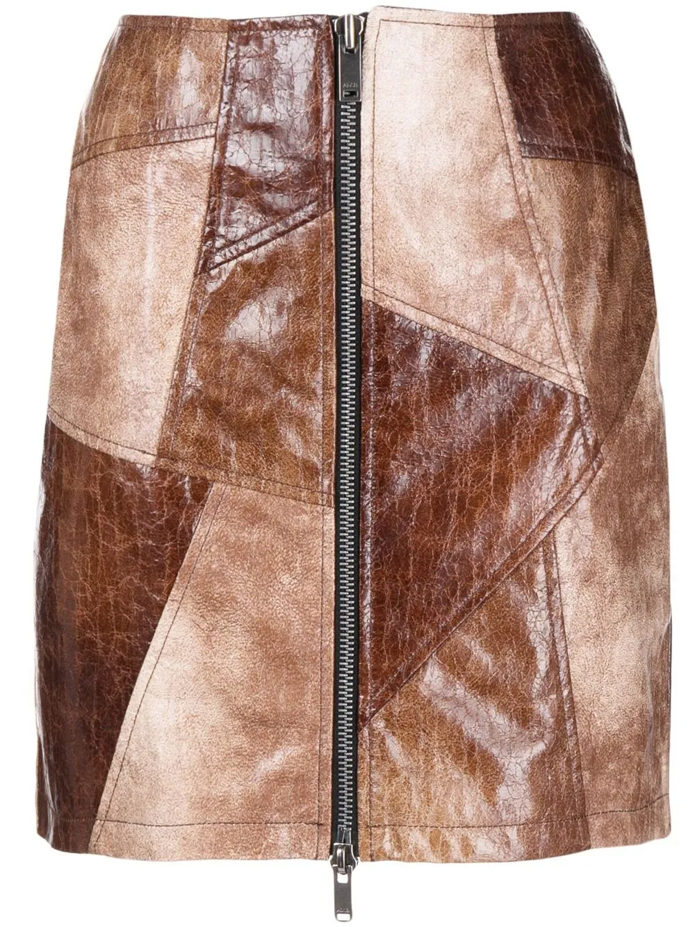 

Andersson Bell falda Chloe con diseño patchwork - Marrón