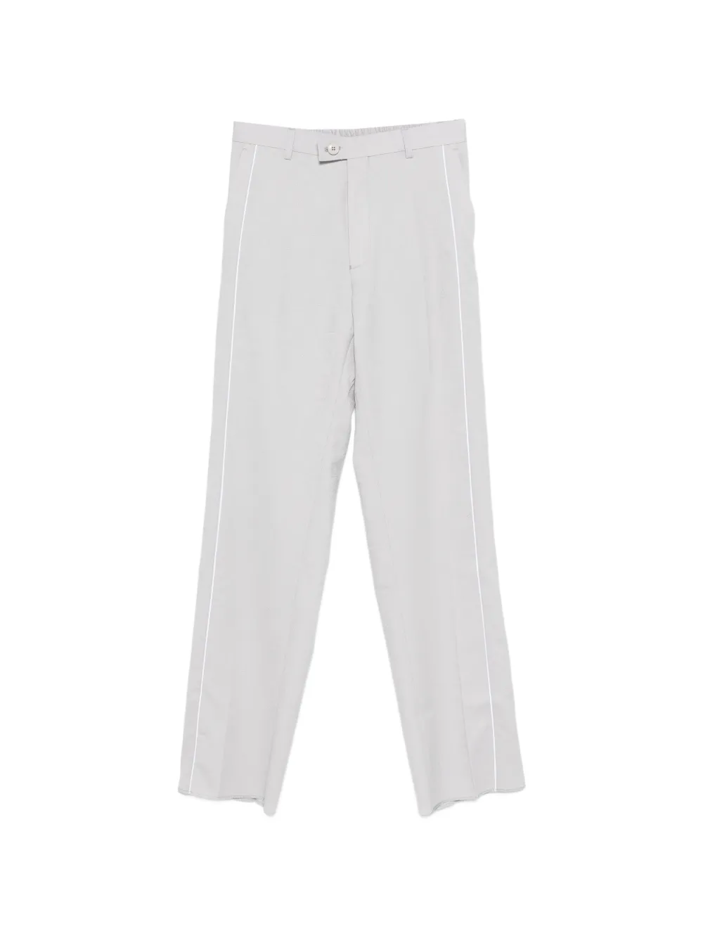 Martine Rose contrasting-border tailored trousers - Grigio