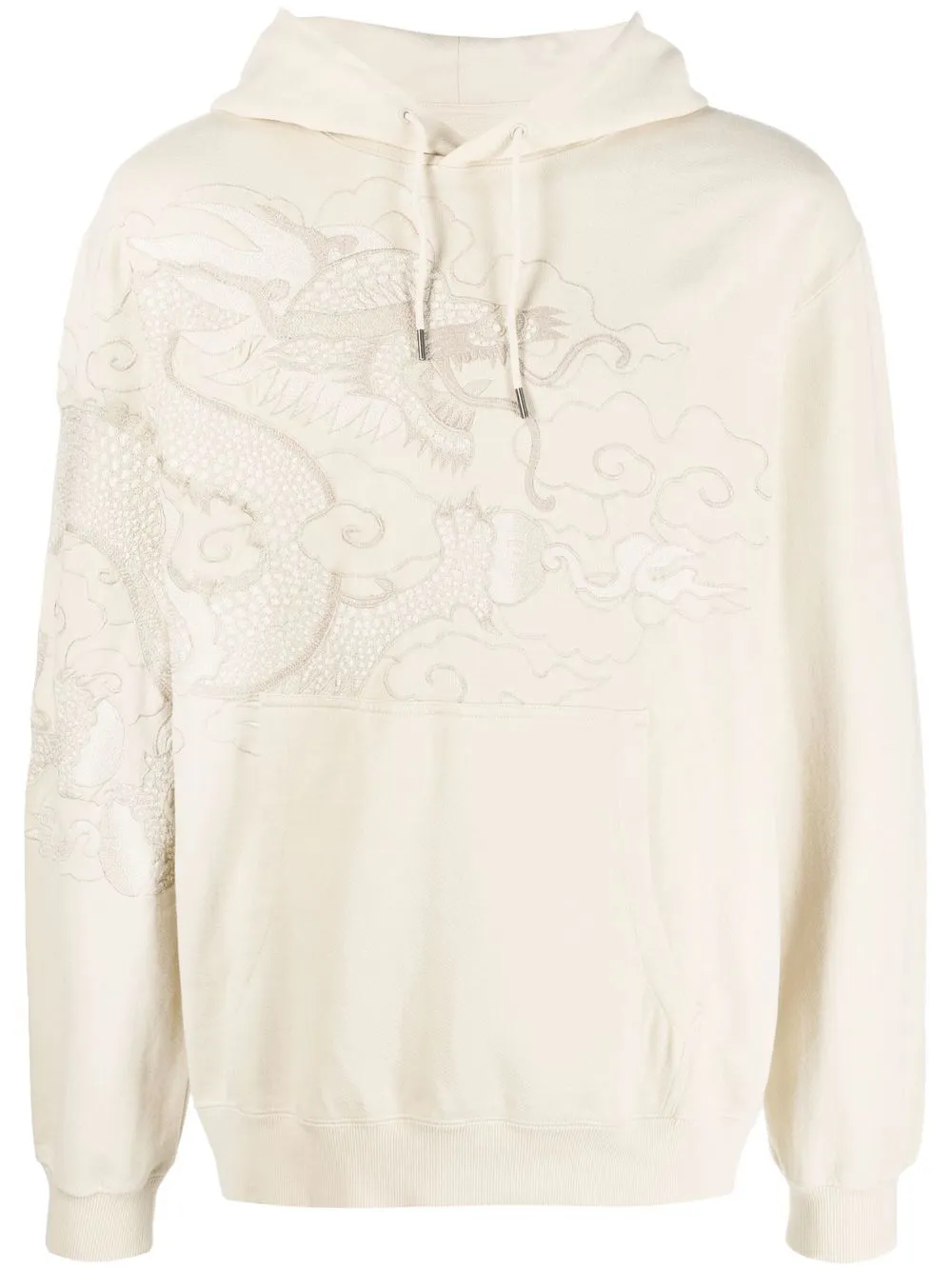 

Maharishi dragon-embroidered hoodie - Neutrals