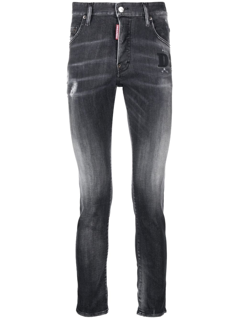 Image 1 of Dsquared2 skinny jeans con efecto lavado