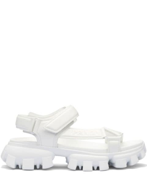 Prada logo-embossed chunky sandals