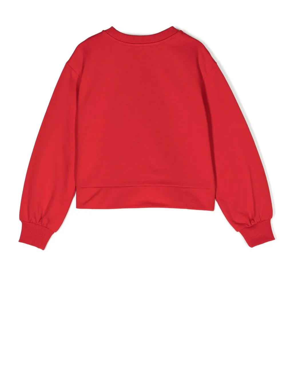 

Moschino Kids sudadera con logo estampado - Rojo