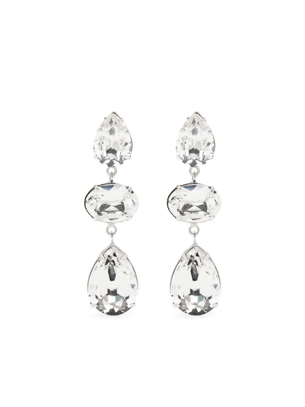 

Jennifer Behr crystal drop earrings - Silver