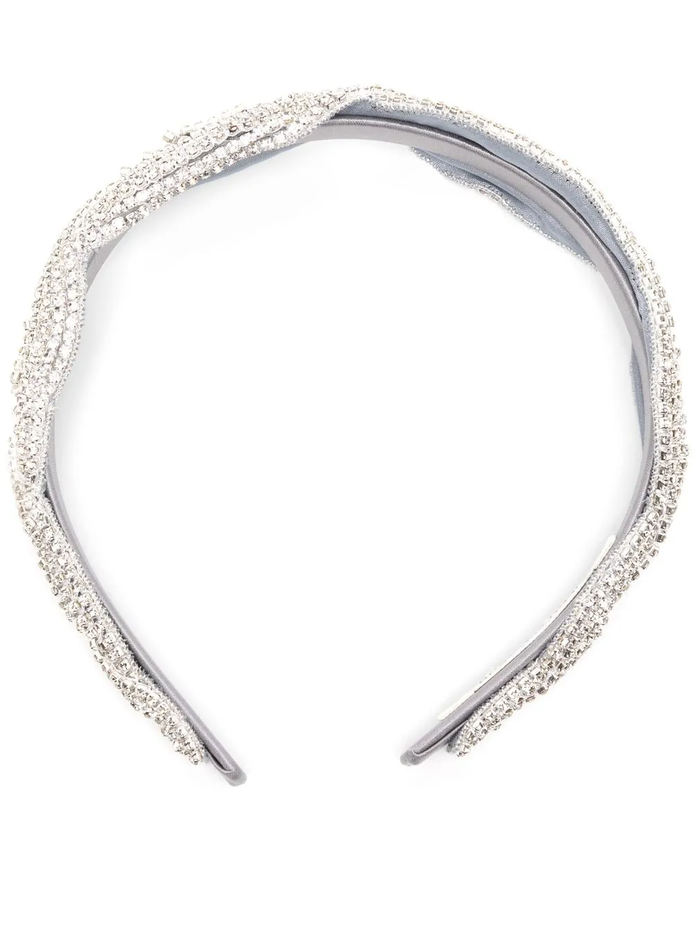 

Jennifer Behr crystal-embellished twisted headband - Silver