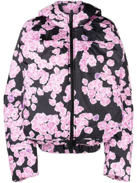 Natasha Zinko rose-print puffer jacket