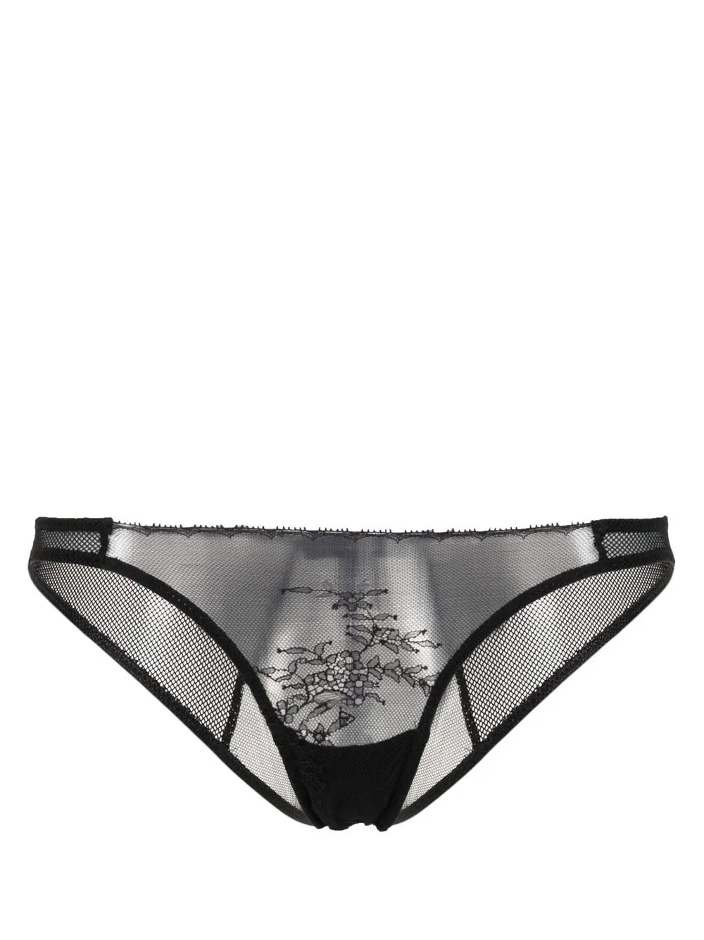 

Kiki de Montparnasse Genevieve lace bikini brief - Black