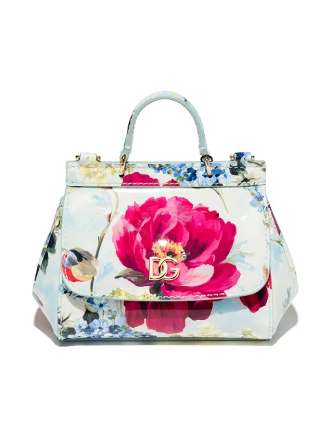 Dolce & Gabbana Kids شنطة كتف بطبعة زهور