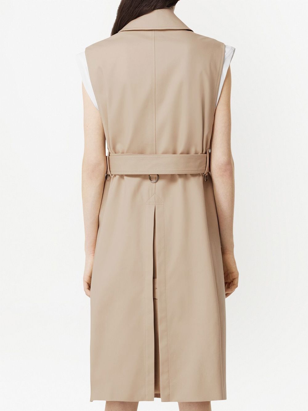 Burberry double-breasted Sleeveless Trench Coat - Farfetch