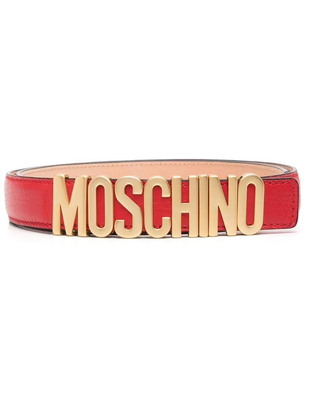 

Moschino cinturón con letras del logo - Rojo