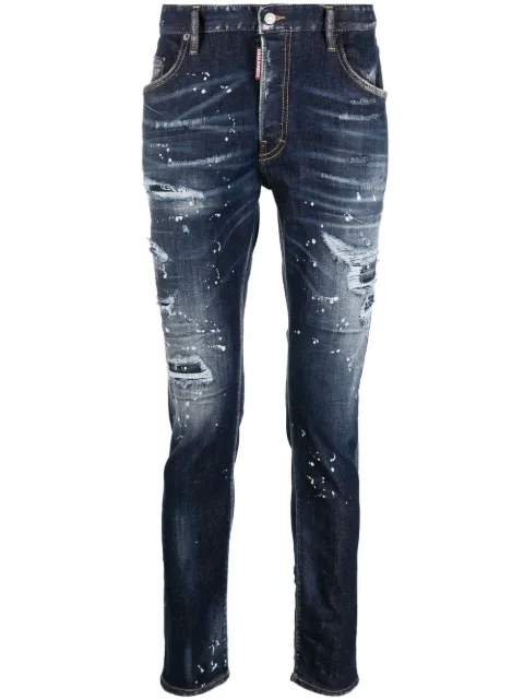 Dsquared2 distressed skinny-fit jeans
