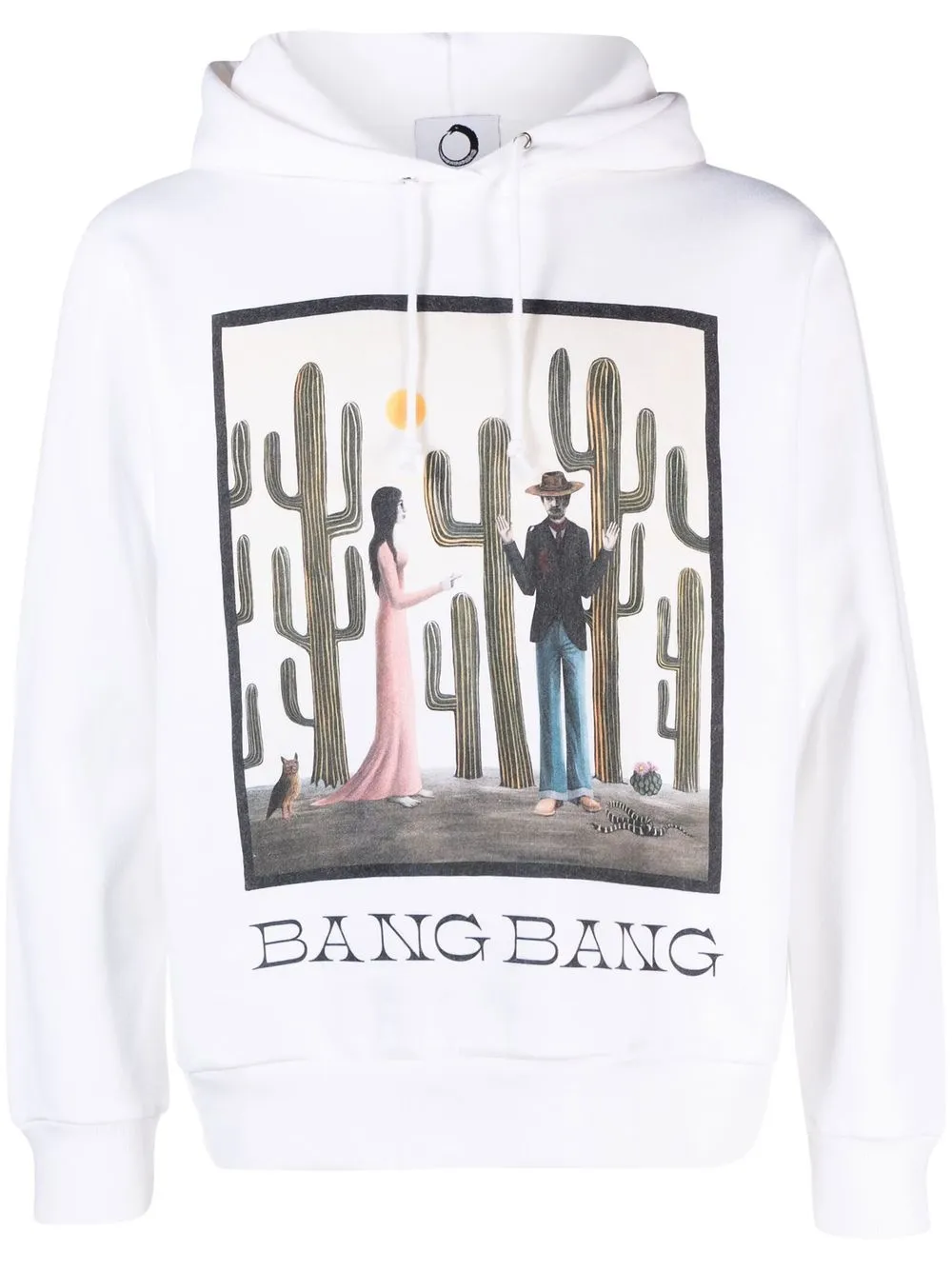 

Endless Joy Bang Bang painterly hoodie - White