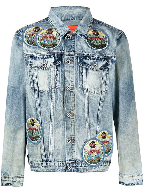 Who Decides War patch-detail denim jacket