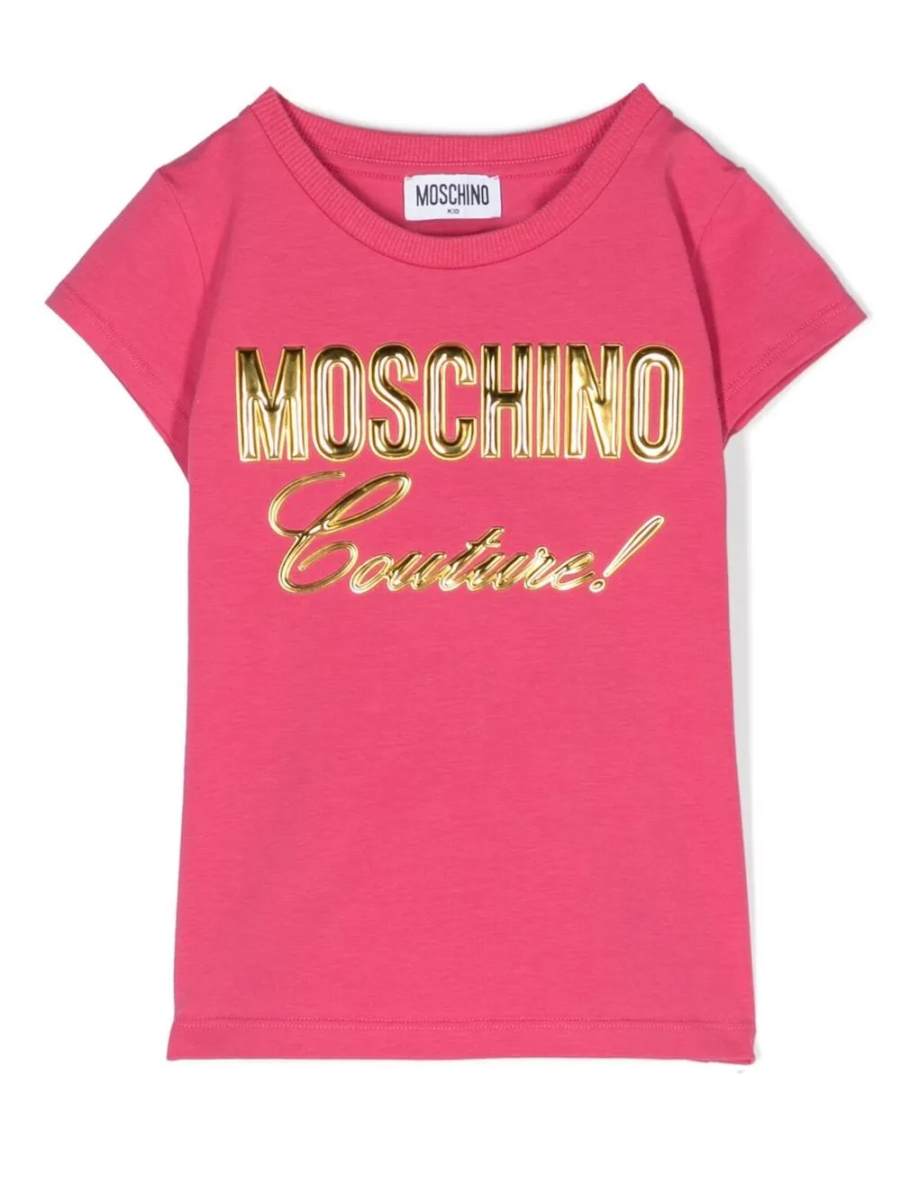 

Moschino Kids playera con logo estampado - Rosado