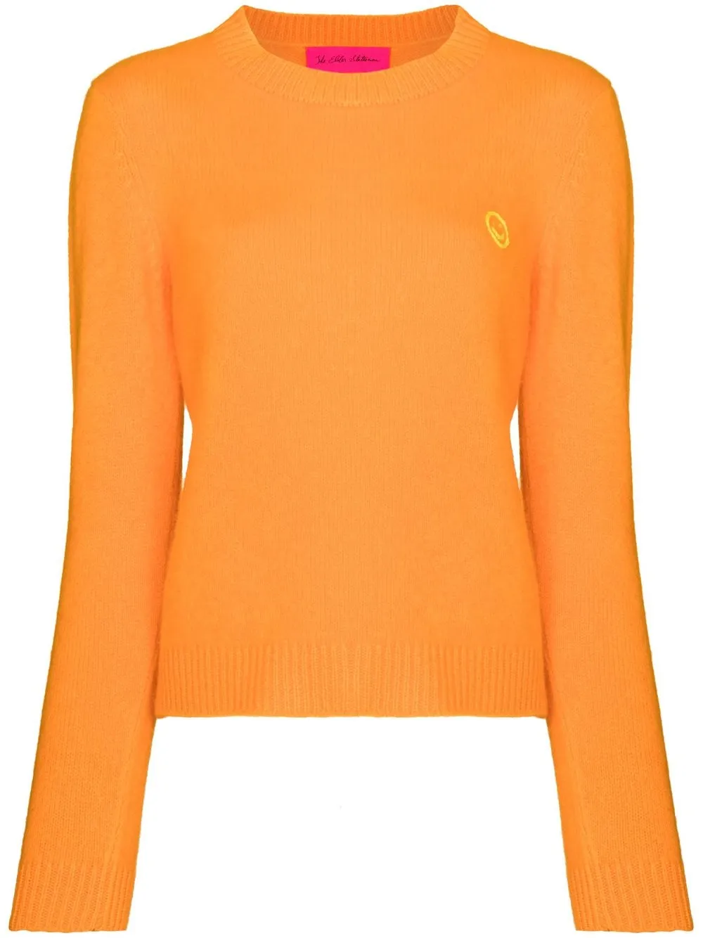 

The Elder Statesman suéter de cachemira bordado - Naranja