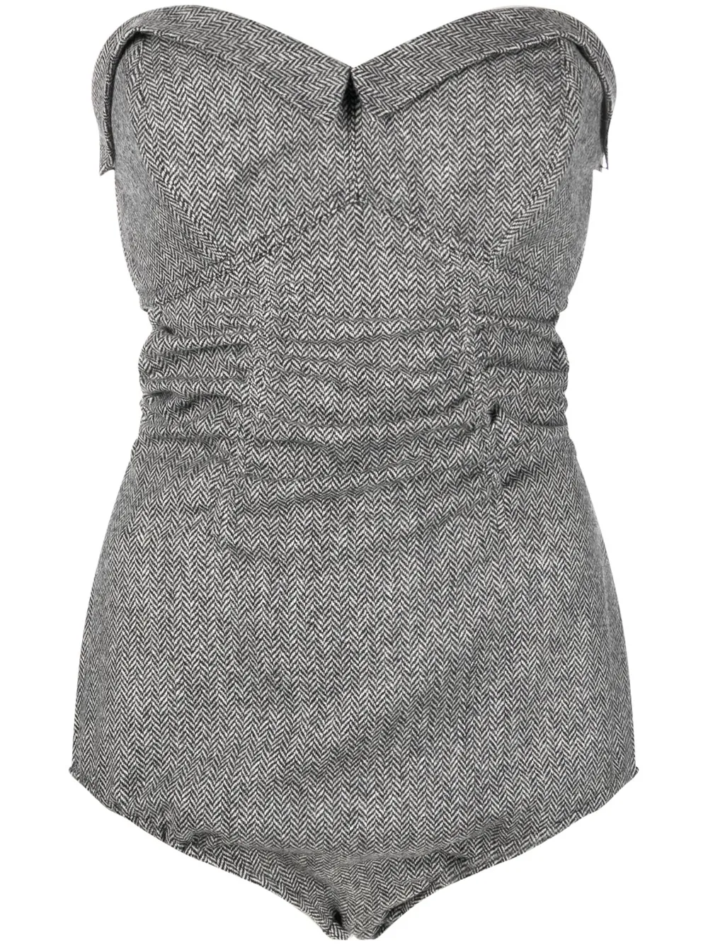 

Maison Margiela sweetheart neck bodysuit - Black