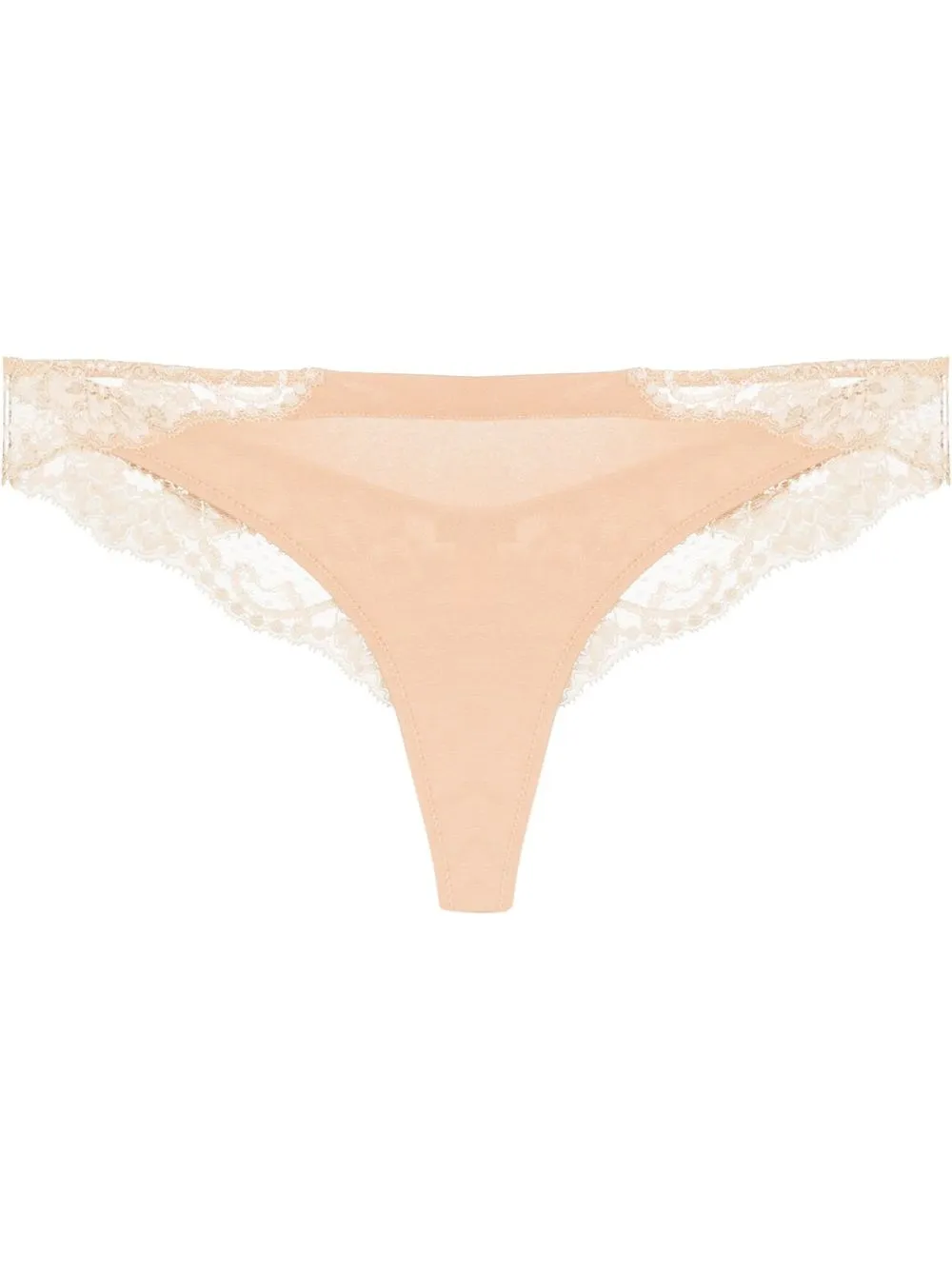 

La Perla Souple lace thong - Neutrals