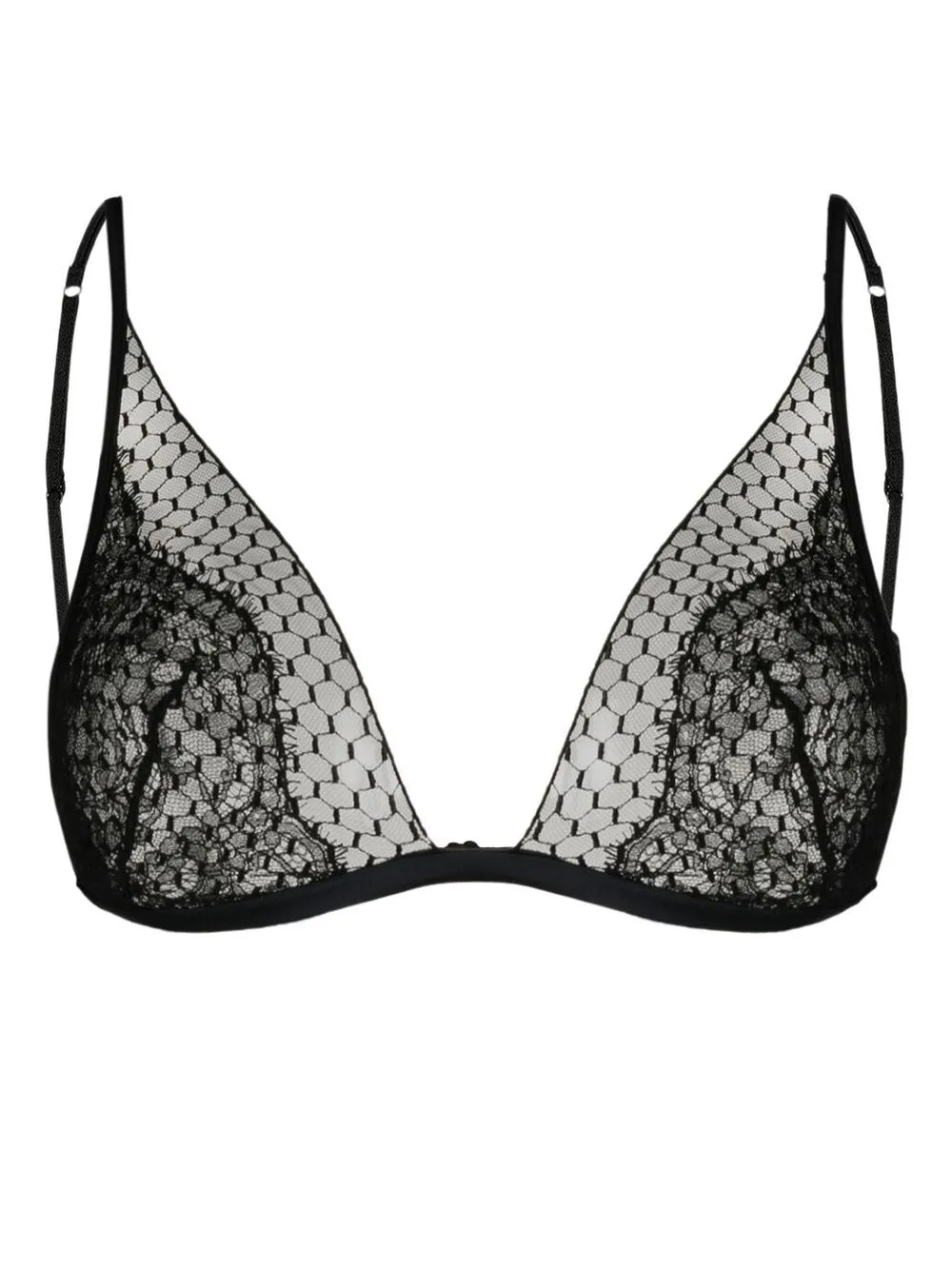 

La Perla honeycomb wireless triangle bra - Black