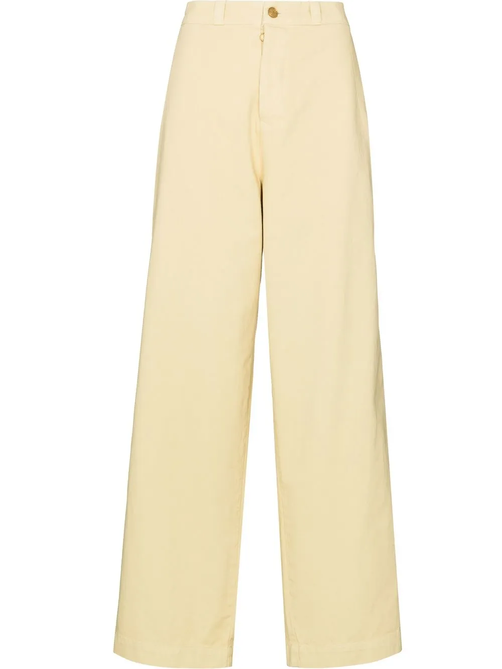 

B SIDES pantalones chinos anchos - Amarillo