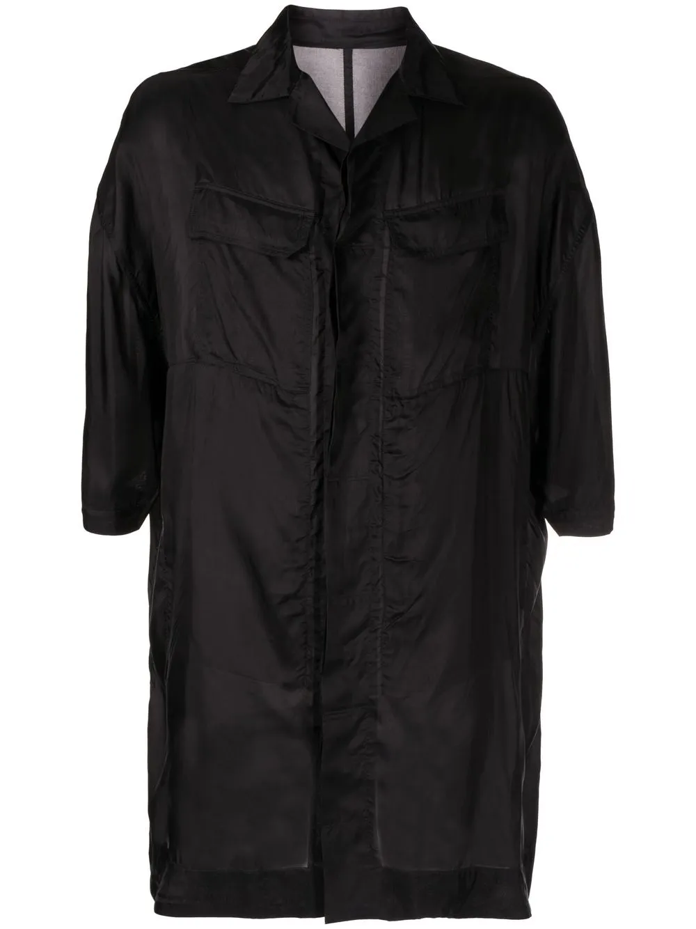 

Rick Owens camisa oversize larga - Negro